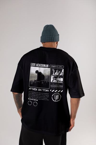 JACOS Υπερμεγέθη T-Shirt Levi Ackerman Model