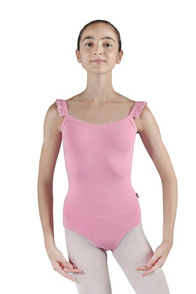 Picta Cheery Pileli Askı Bale/dans Çalışma Mayosu - Toz Pembe