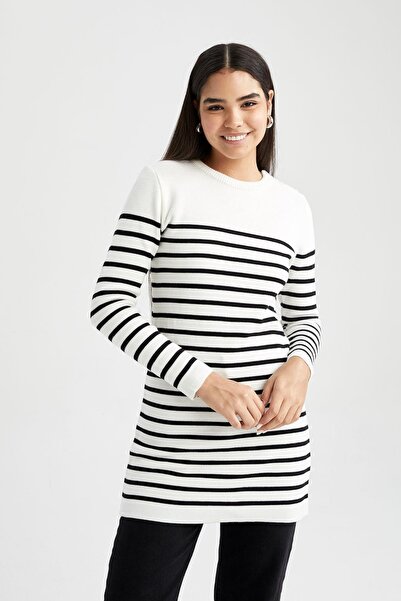 DeFacto Tunika o regularnym kroju z okrągłym dekoltem Z8081az22wn