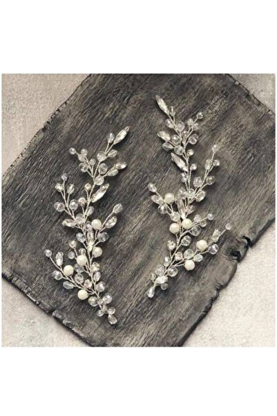 bba new trend 2 Pieces Double Crystal Crown, Crystal Pearl Bridal Hair Access...