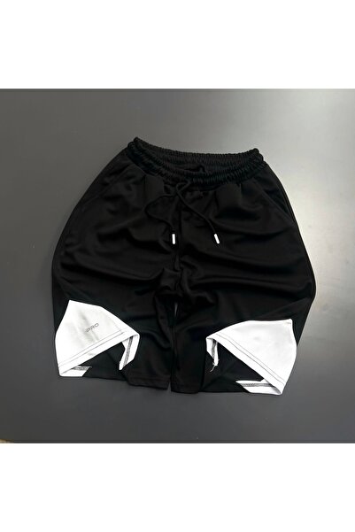 Baycombine35 File Basketbol Antrenman Bermuda Sporcu Şortu Ücgen Detay Nk
