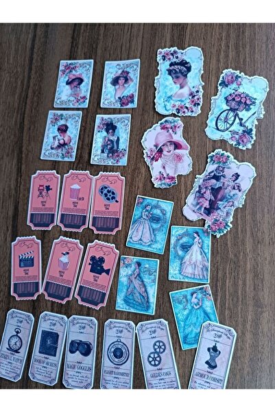 EyER Shoping Αυτοκόλλητο vintage αντίκα με εφέ γραμματοσήμων, κατάλληλο για B...