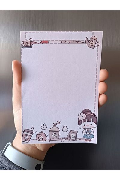 EyER Shoping Figurad A6 Cehă plușă Lista de lucrări Bloc de note Design Notebook Maro