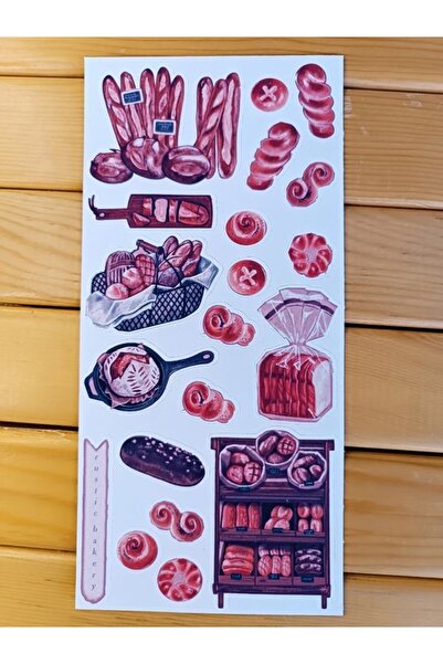 EyER Shoping ملصق ملصق فرن خبز الرغيف الفرنسي لمجلة Bullet Journal - مناسب