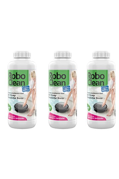 Clean Master Roboclean Robot Süpürge Zemin Temizleyicisi 3x 1000 ml (ROBOT SÜ...