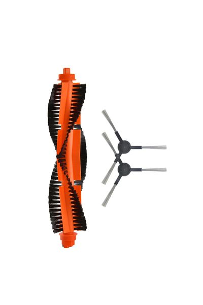 robotyedek Xiaomi Mop Pro Styj02ym - أسود، متوافق مع 3 قطع فرشاة رئيسية وجانبية