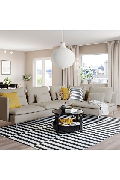 ERİZA Bella Sol Köşe Takımı (hasır Rengi) 291x192cm Keten 20