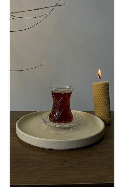 Paşabahçe طقم شاي بنمط عين كريستال