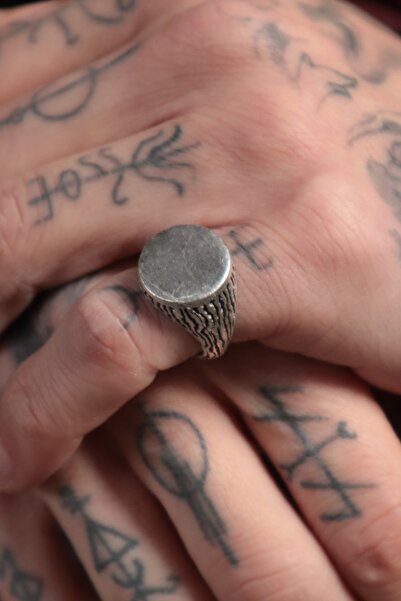 CAPO by Aytaç Yamaç Üstü Düz Serçe Parmağı Modeli Ayarlanabiilir Yüzük Gümüş ...