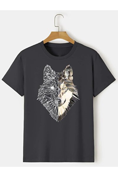 Deocept Μπλουζάκι Wolf Printed Unisex Oversize