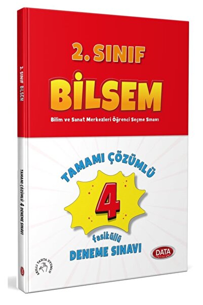 Data Yayınları 2. Sınıf Bilsem Tamamı Çözümlü Fasikül 4 Deneme Sınavı