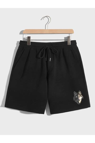 Deocept Σορτς Unisex με στάμπα Wolf