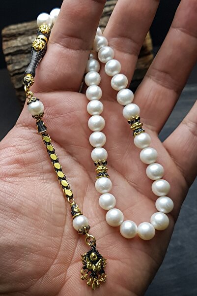 OTTOTESBİH Padişah Tesbihi, Orijinal Inci Tesbih, Osmanlı Devlet Arması, Vip Hediye