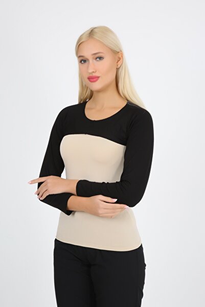 ModaCanel Bolero Απλό μαύρο μακρυμάνικο Bolero γυναικεία χιτζάμπ εσωτερικά με μπολερό