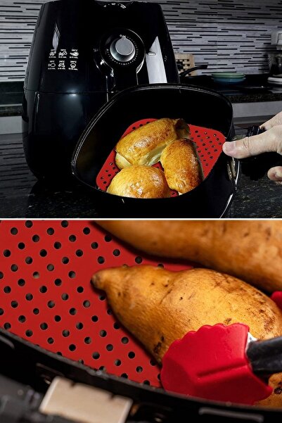 Buffer ® Colorful Heat Resistant Washable Silicone Oven and Airfryer Square Model Baking Mat 21.5