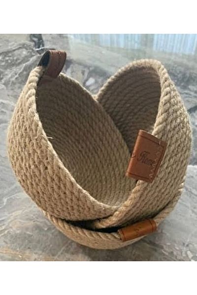 Hediyeninellitonu Комплект кошници от ракита от 3 части