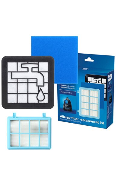 Magic Bags Philips Fc 9332/07 Powerpro City Hepa Filter Set Compatible