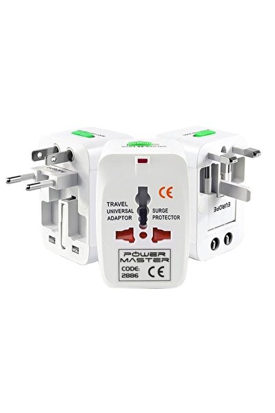 Powermaster Narita Nrt-640 Universal Çoklu Priz Çevirici Seyahat Adaptör 125v...