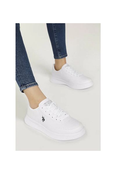 U.S. Polo Assn. Abe 3fx Light Sole Lace-Up Unisex Sports Shoes White