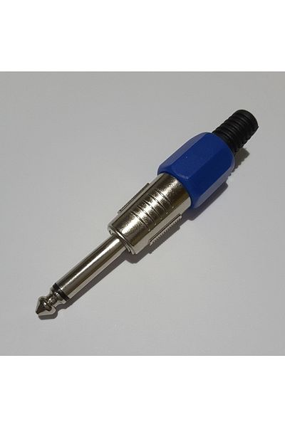 Arduino 6.3mm Mono Jack Male, Blue