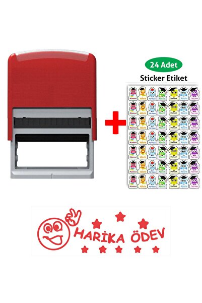 Baskı Life Harika Ödev - Kendinden Mürekkepli Öğretmen Kaşesi Aferin Kaşesi -...