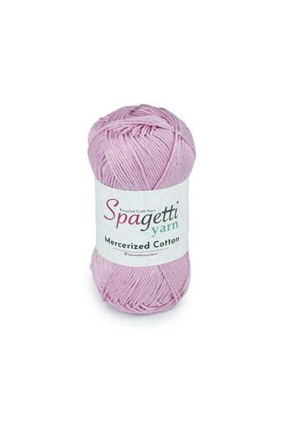 Spagettiyarn Πλεκτό νήμα χειρός Mercerized Cotton Rose Color
