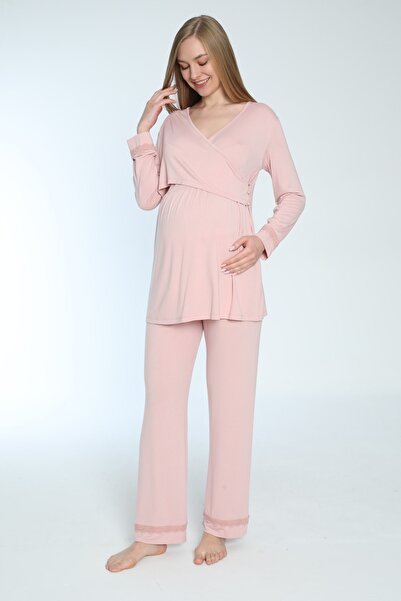 Miss Dünya Lissa Σετ μακρυμάνικης πιτζάμες εγκυμοσύνης και εγκυμοσύνης Κατάλλ...