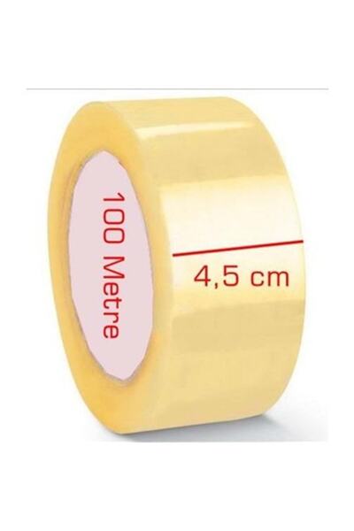 PRG SANAT Şeffaf Holtmelt Koli Bantı 45*100 Metre (tam 100 Metreliktir)