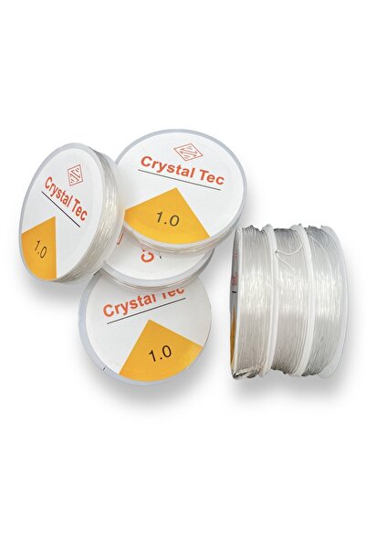 Hedef Bijuteri خيط صيد من مطاط السيليكون المرن - سمك 0.1 ملم، خيط صيد من المطاط الشفاف بطول 10 أمتار