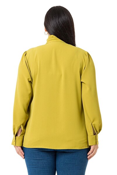 DISENTIS MODEST Πουκάμισο με επικρατέστερο γιακά μπροστά και μπλουζάκι από φιστίκι με κρυστάλλινο γιακά