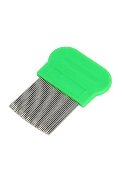 Lionesse Tarko 58 Lice Comb Metal Green