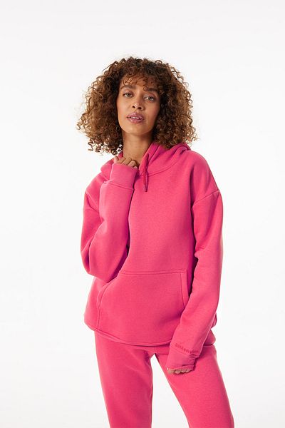 gothamvibes Hanorac pentru femei Stay oversize fuchsia