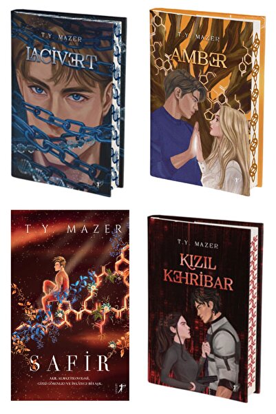Artemis Yayınları T. Y. Mazer 4 Kitap Set / Lacivert - Amber - Safir - Kızıl ...