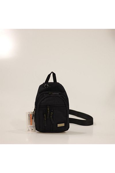 SEVENTEEN Men's Black Waist Bag - 4924 Model Freebag