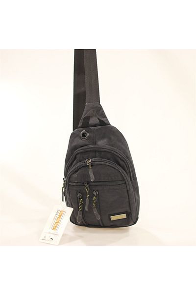 SEVENTEEN Men's Black Waist Bag - 4924 Model Freebag