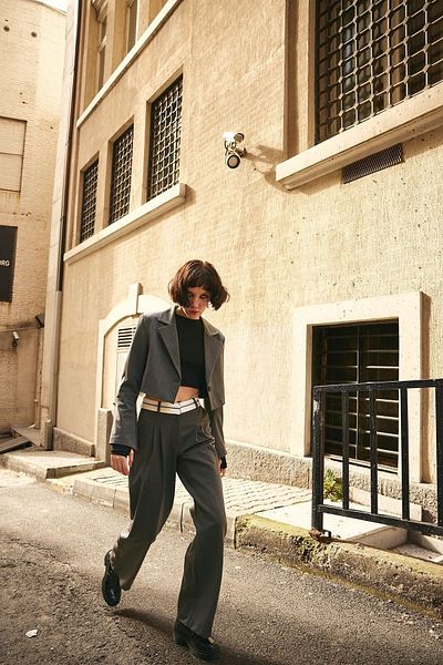 VATKALI Pants - Gray - Straight