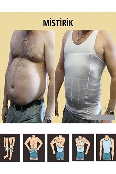 MİSTİRİK Toscana Model White Color Recovery Firming Belly Correcting Corset Athlete