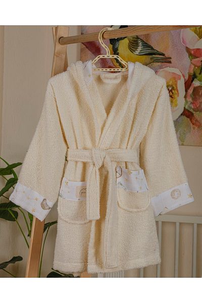 pesca Planet Ecru Bathrobe