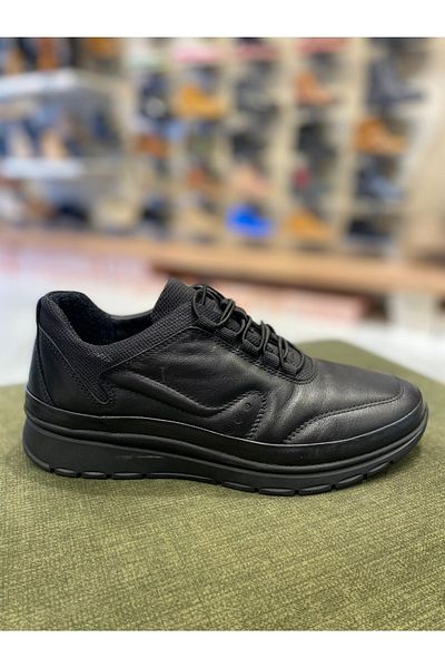MARCOMEN 14150 Γνήσιο Δερμάτινο Ορθοπεδικά Παπούτσια Atom/μαύρο/42