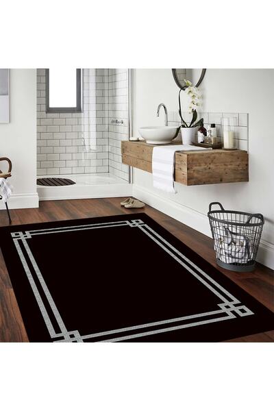 RUGSMODERN Mira Italia Black 1209 Minimalist Halı