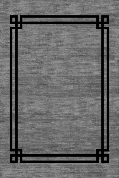 RUGSMODERN Mira Italia Grey Black 1210 Minimalist Halı
