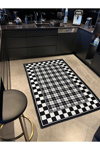 Rugs Modern Halı Χαλί με υφαντή βάση και καρό σχέδιο Mira 1071
