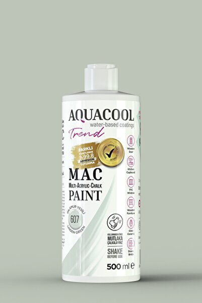 Aquacool Trend M.a.c Su Bazlı Akrilik Boya 607 Ihlamur Yeşili 500 ml