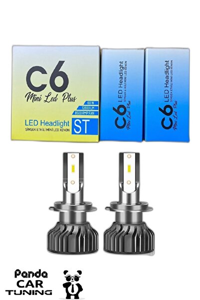 OEM H11 Led Xenon Far Sis Ampulu C6 Slim Led Şimşek Etkili Pandacartuning