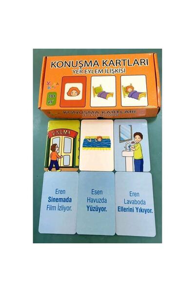 Yuka Speech Cards - Place Action Relationship (18 Months) Special Education Y...