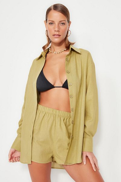 Trendyol Collection Zweiteiler - Khaki - Relaxed Fit