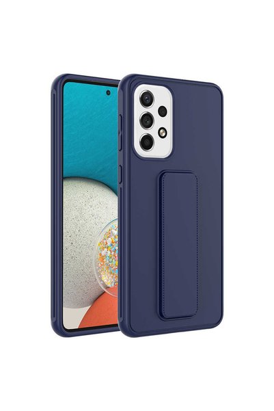 ZM STORE جراب سامسونج جالاكسي A53 5G بغطاء سيليكون ذو سطح أملس مع حامل مغناطيسي