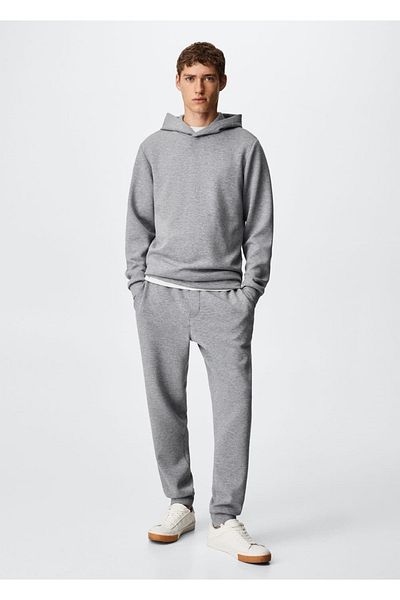 MANGO Man Hooded Air Permeable Sweatshirt