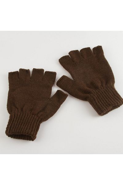 AKSESUARIM Unisex Cut-Tip Wool Gloves