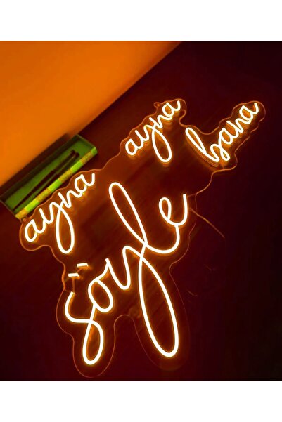 dekoraven Ayna Ayna Söyle Bana Yazı Neon Led Tabela Kafe Güzellik Merkezi Kua...